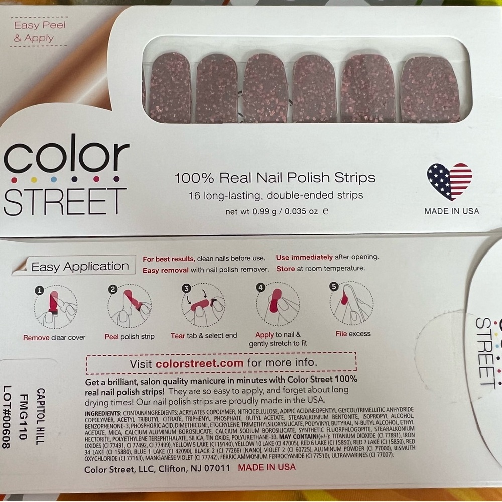 Color Street Capital Hill Nail polish strips